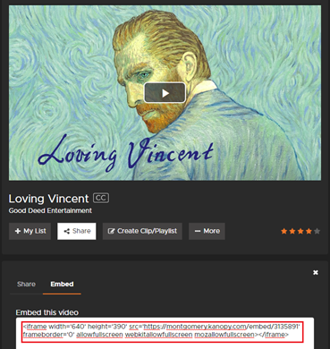 Faculty Embedding Videos in Blackboard Print View